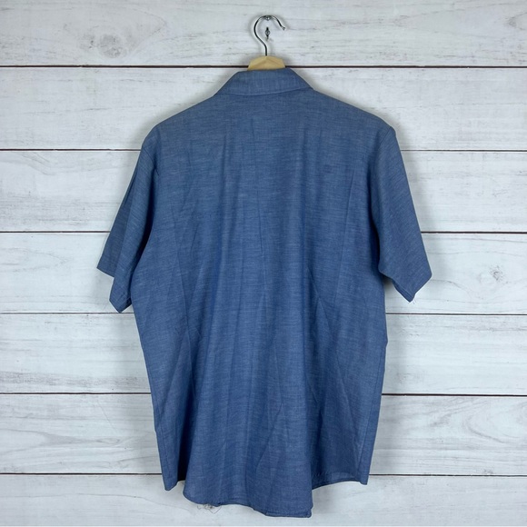 Vintage Seafarer Button Short Sleeve Shirt Large - Picture 2 of 7